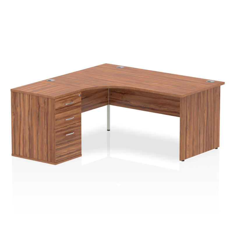 Surge Panel End Crescent Desk Workstation - Image 9