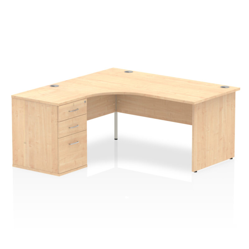 Surge Panel End Crescent Desk Workstation - Image 5
