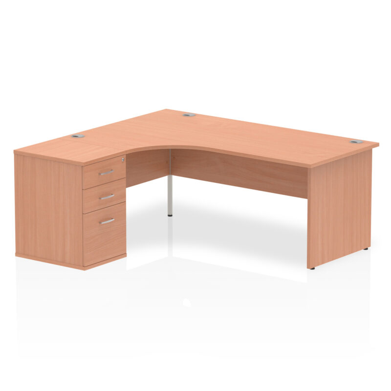 Surge Panel End Crescent Desk Workstation - Image 25