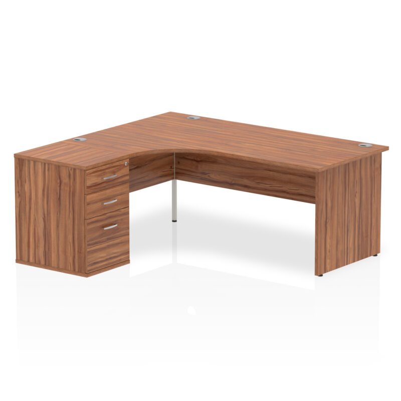 Surge Panel End Crescent Desk Workstation - Image 33