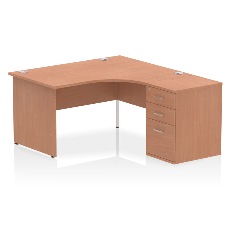 Surge Panel End Crescent Desk Workstation - Image 75