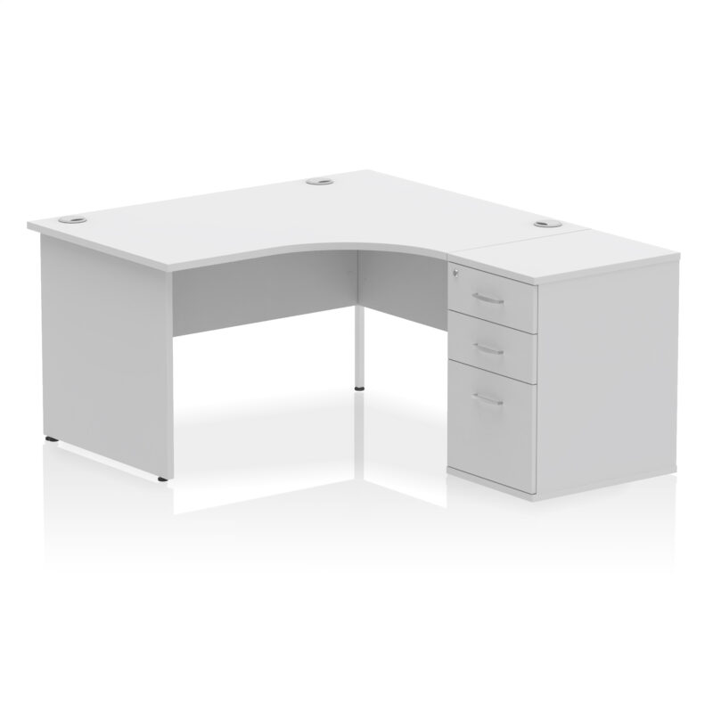 Surge Panel End Crescent Desk Workstation - Image 76
