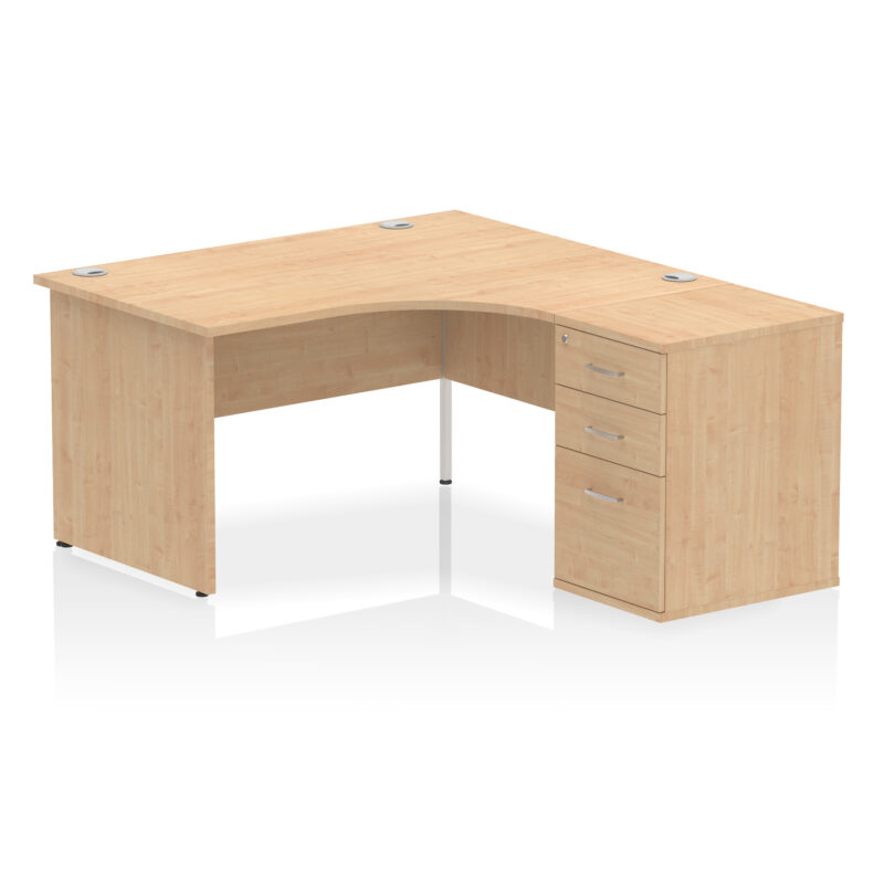 Surge Panel End Crescent Desk Workstation - Image 78