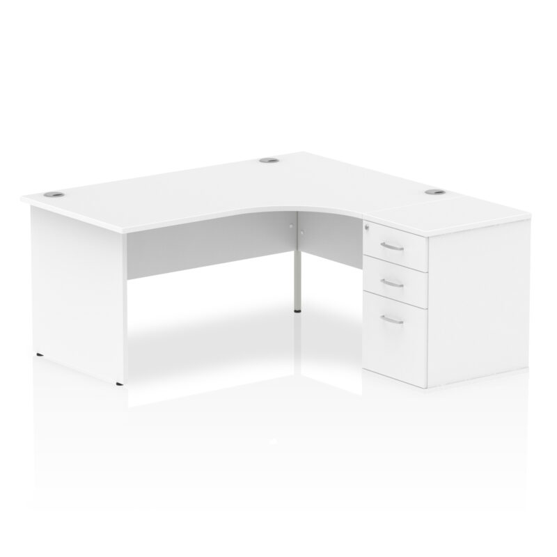 Surge Panel End Crescent Desk Workstation - Image 23