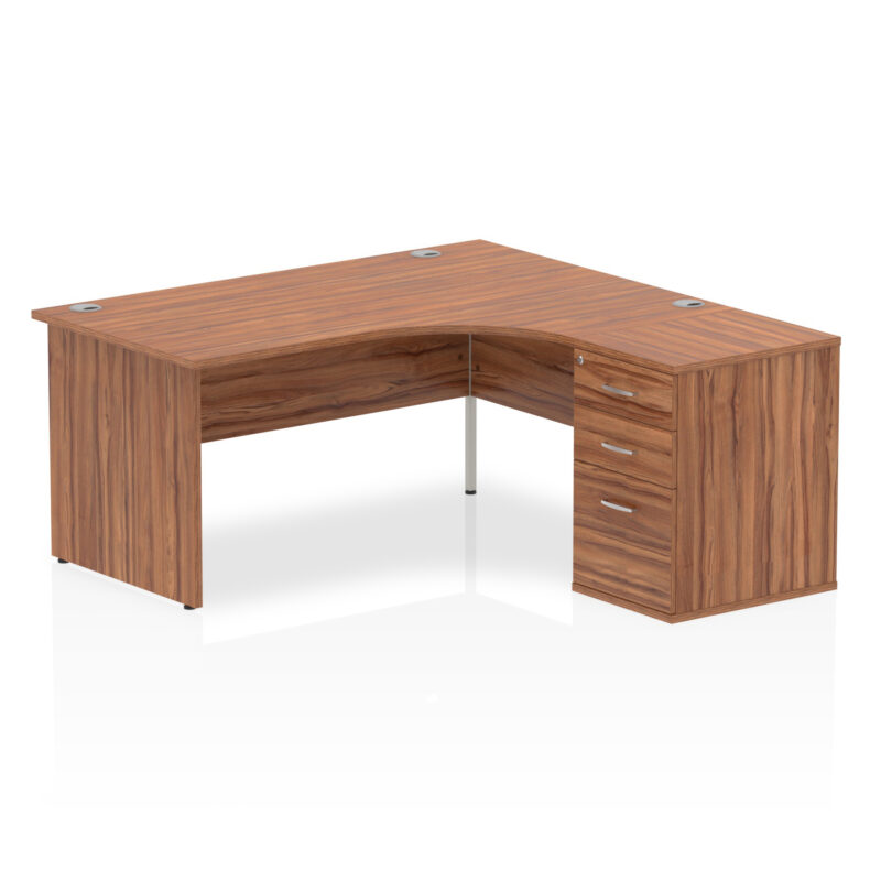 Surge Panel End Crescent Desk Workstation - Image 21