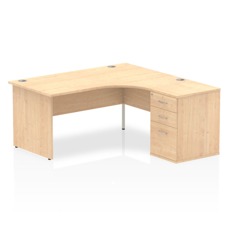 Surge Panel End Crescent Desk Workstation - Image 17