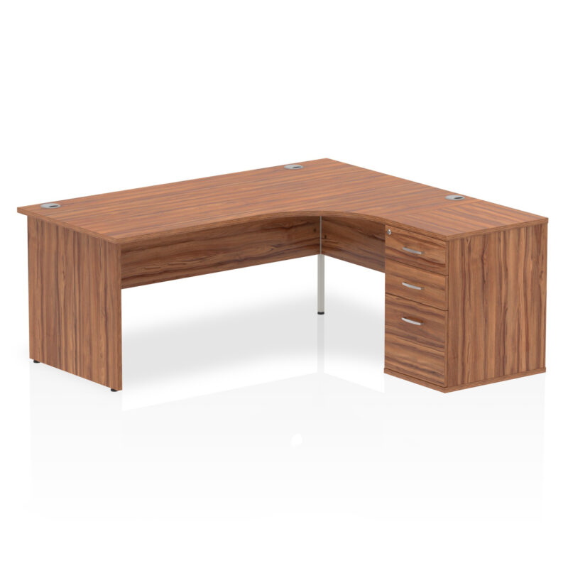 Surge Panel End Crescent Desk Workstation - Image 45