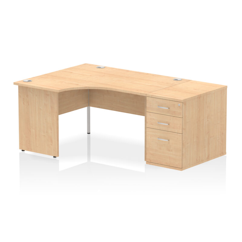 Surge Panel End Crescent Desk Workstation - Image 73