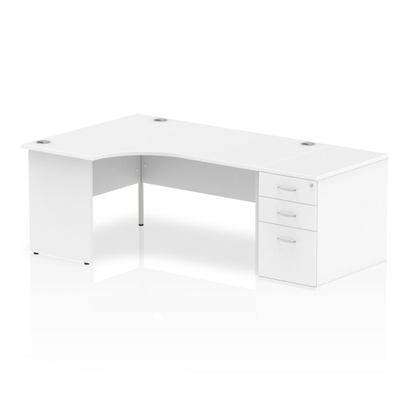 Surge Panel End Crescent Desk Workstation - Image 12