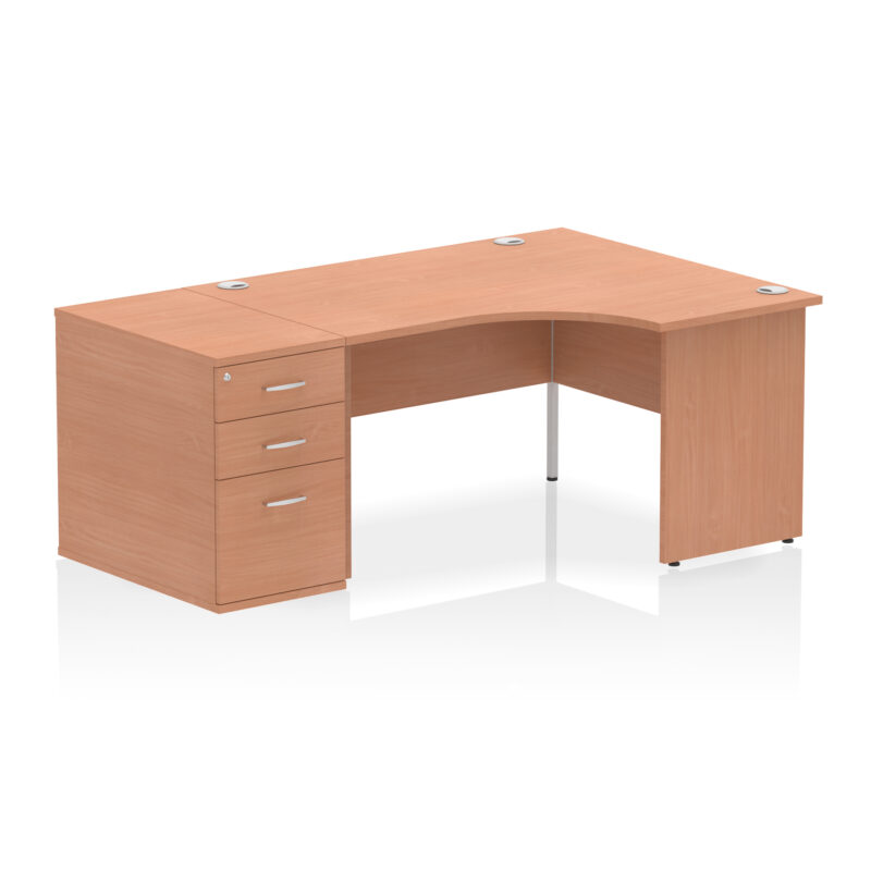 Surge Panel End Crescent Desk Workstation - Image 80
