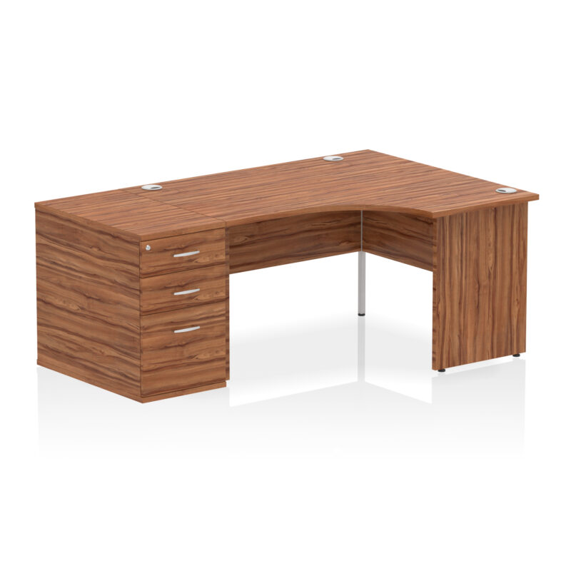 Surge Panel End Crescent Desk Workstation - Image 82