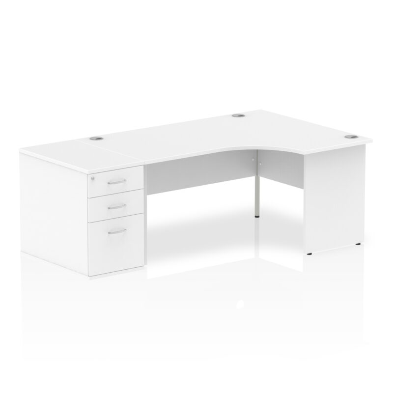 Surge Panel End Crescent Desk Workstation - Image 24