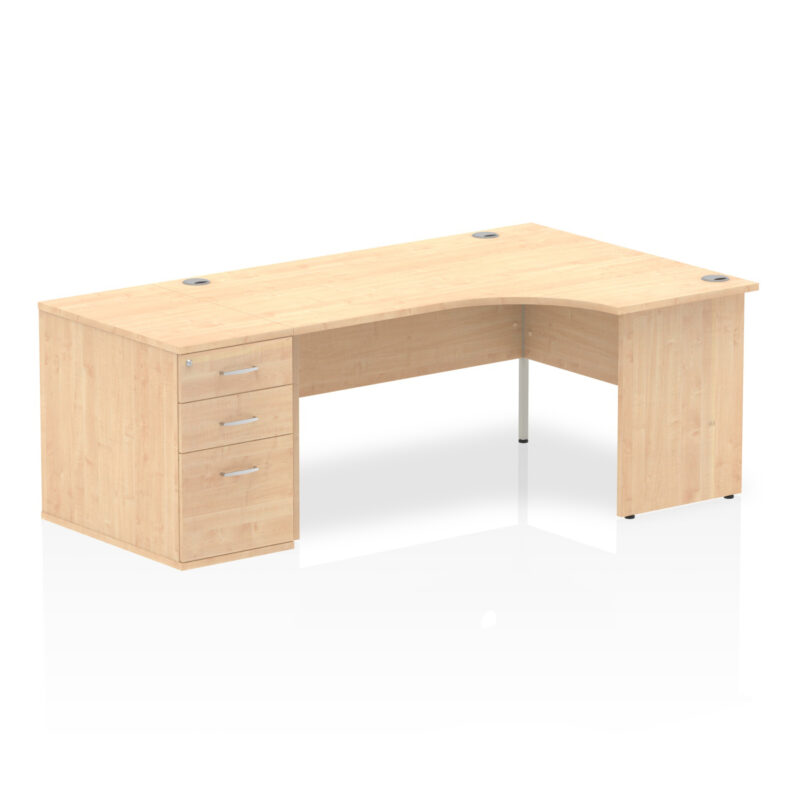 Surge Panel End Crescent Desk Workstation - Image 18