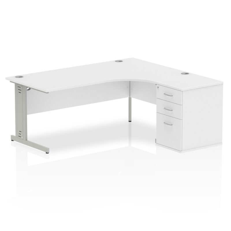 Surge 1800mm Cable Managed Right Crescent Desk Workstation - Image 32