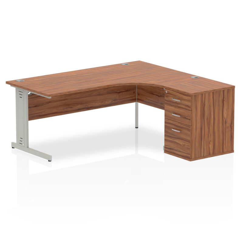 Surge 1800mm Cable Managed Right Crescent Desk Workstation - Image 26