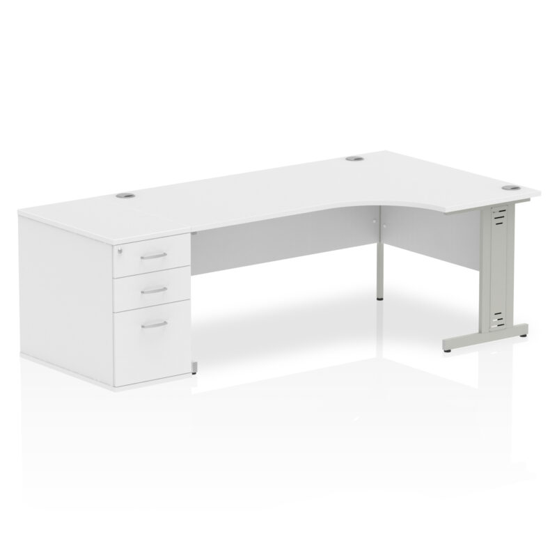 Surge 1800mm Cable Managed Right Crescent Desk Workstation - Image 35