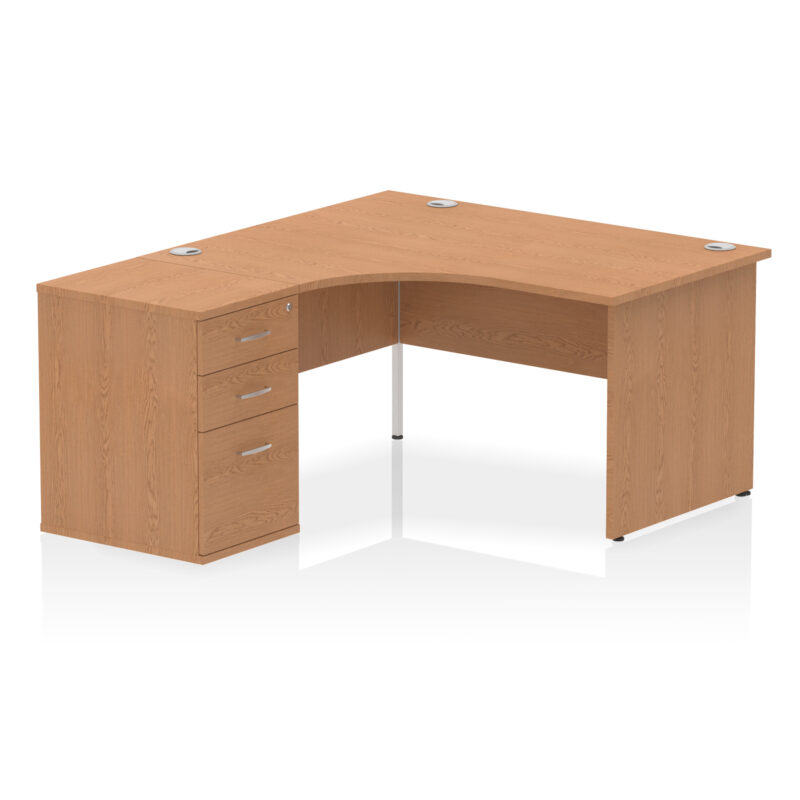 Surge Panel End Crescent Desk Workstation - Image 69