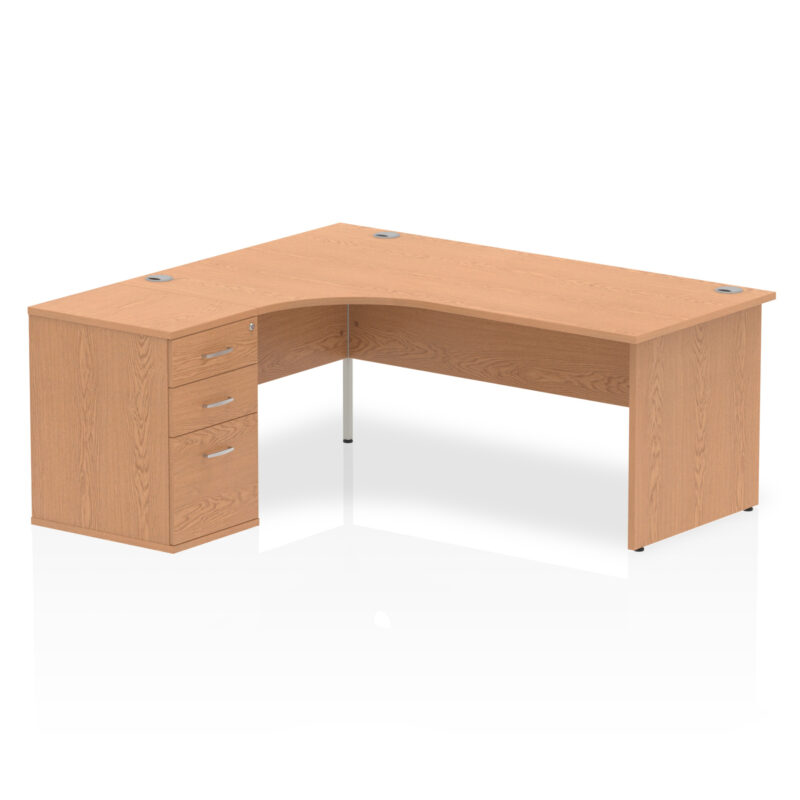 Surge Panel End Crescent Desk Workstation - Image 31