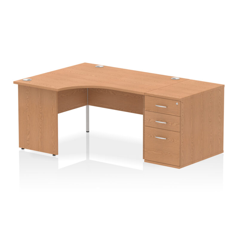 Surge Panel End Crescent Desk Workstation - Image 74