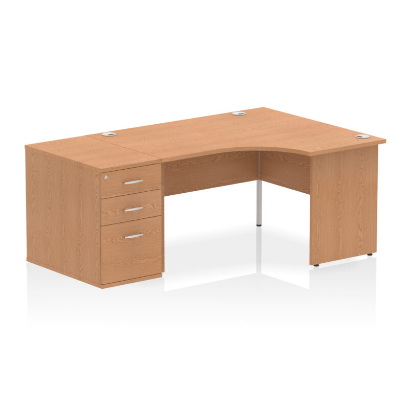 Surge Panel End Crescent Desk Workstation - Image 84