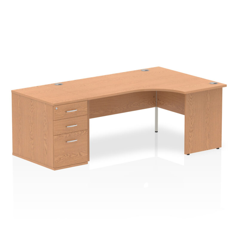 Surge Panel End Crescent Desk Workstation - Image 20
