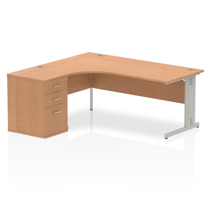 Surge 1800mm Cable Managed Left Crescent Desk Workstation - Image 20