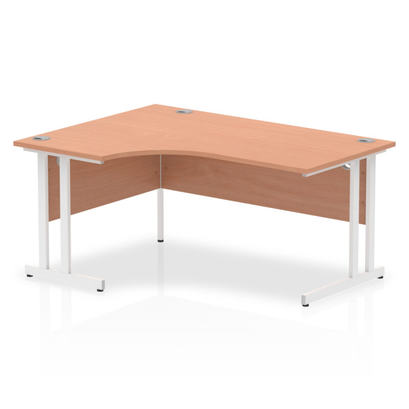 Surge 1600mm Left Crescent Desk Cantilever Leg - Image 2