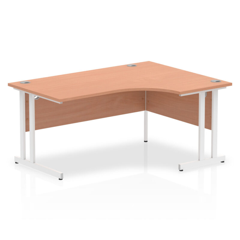 Surge 1600mm Right Crescent Desk Cantilever Leg - Image 2
