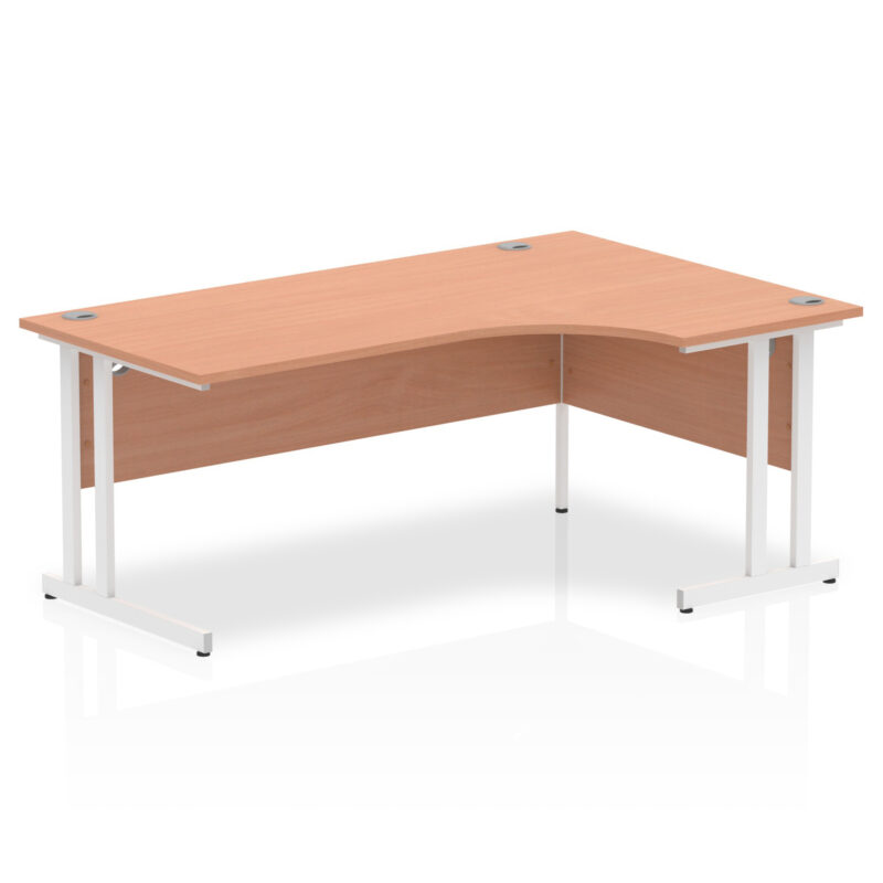 Surge 1800mm Right Crescent Desk Cantilever Leg - Image 2