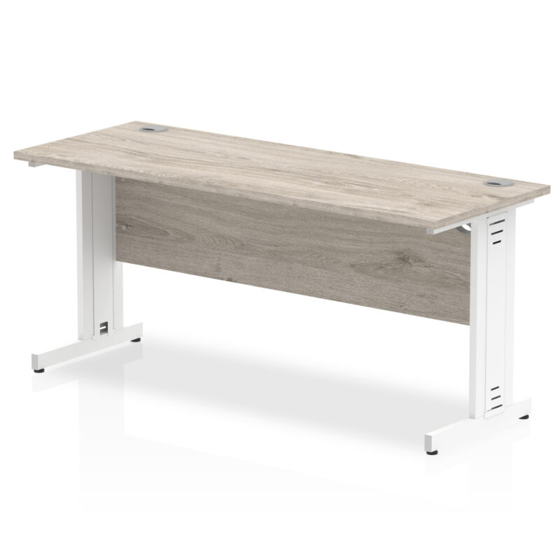 Surge 1600mm Slimline Desk Cable Managed Leg - Image 4