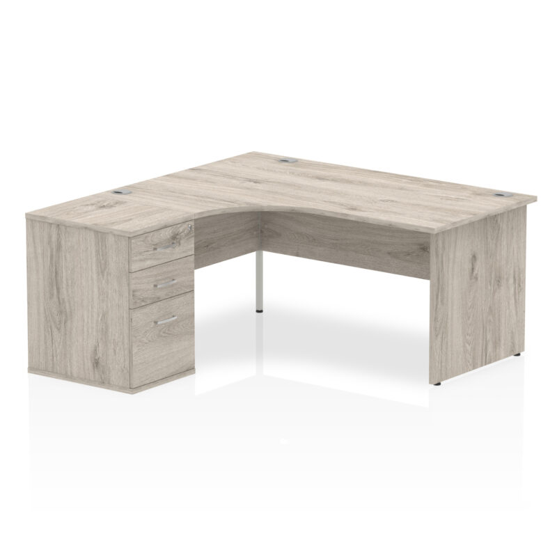 Surge Panel End Crescent Desk Workstation - Image 3