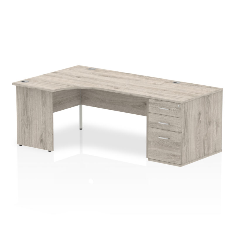 Surge Panel End Crescent Desk Workstation - Image 4