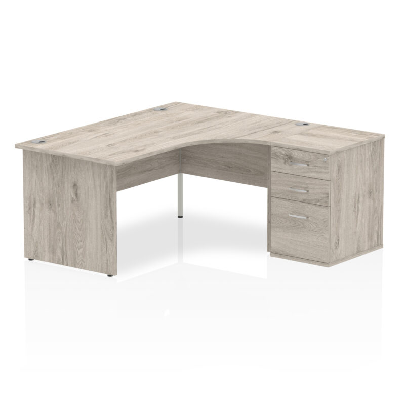 Surge Panel End Crescent Desk Workstation - Image 15