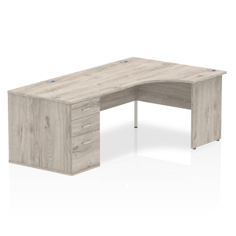 Surge Panel End Crescent Desk Workstation - Image 16