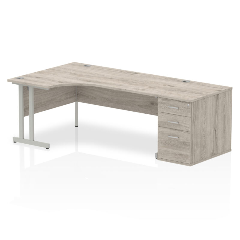 Surge 1800mm Cantilever Left Crescent Desk Workstation - Image 11