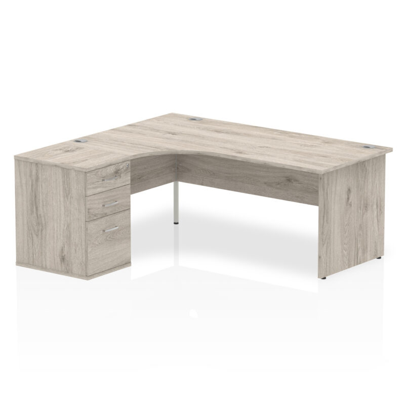 Surge Panel End Crescent Desk Workstation - Image 27