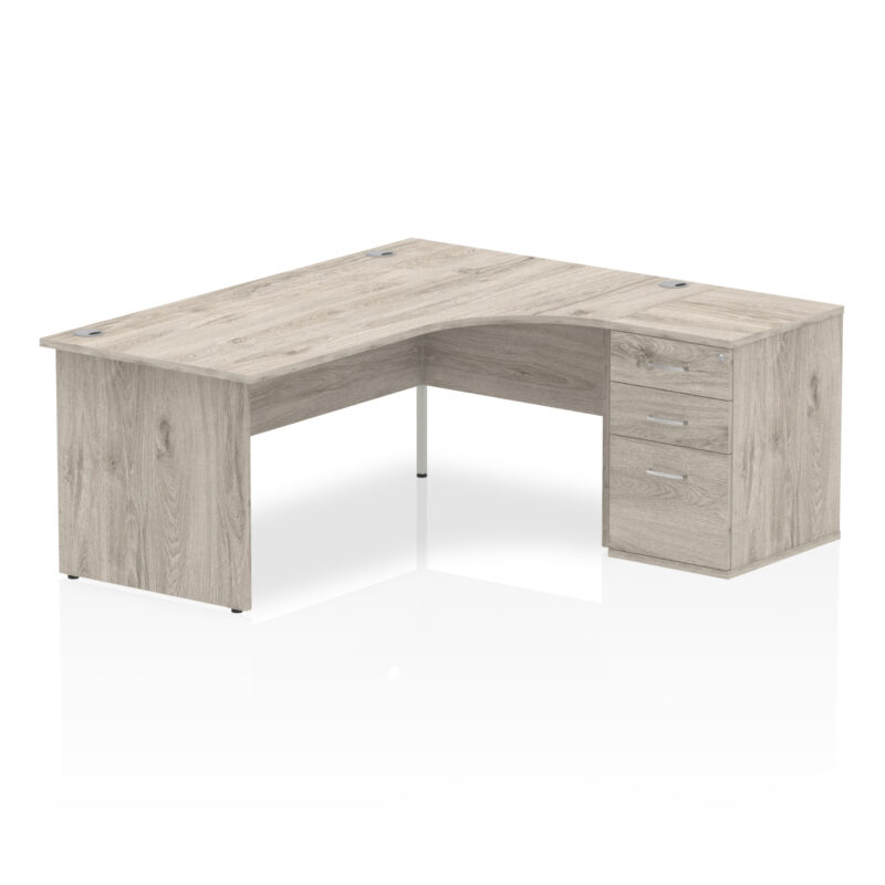 Surge Panel End Crescent Desk Workstation - Image 39
