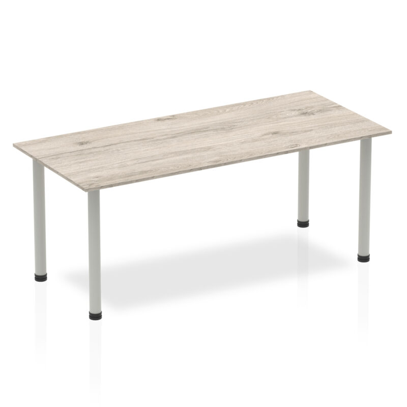 Surge 1800mm Straight Table With Post Leg - Image 9