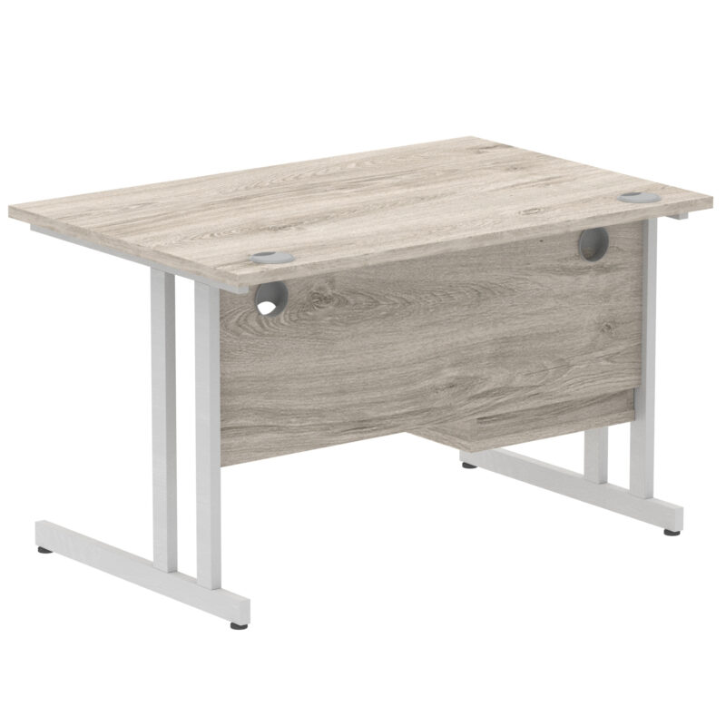 Surge 1200mm Cantilever Straight Desk With Single Fixed Pedestal - Image 76