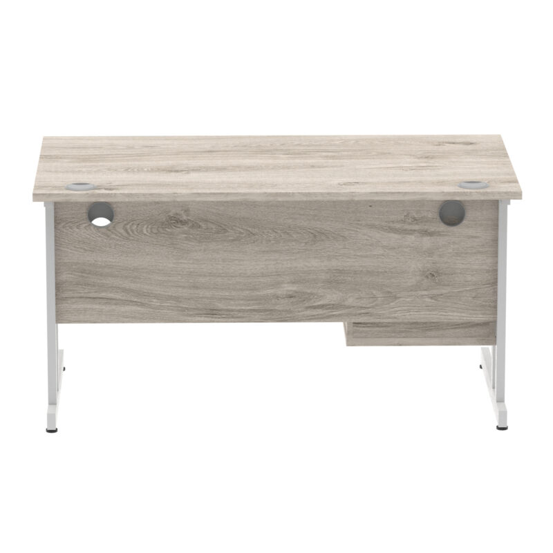 Surge 1400mm Cantilever Straight Desk With Single Fixed Pedestal - Image 75