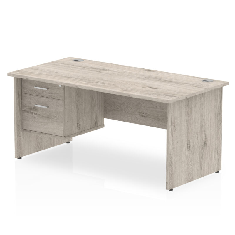 Surge 1800mm Panel End Straigh Desk With Single Fixed Pedestal - Image 7
