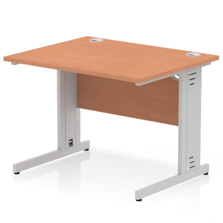 Surge 1000mm Straight Desk Cable Managed Leg