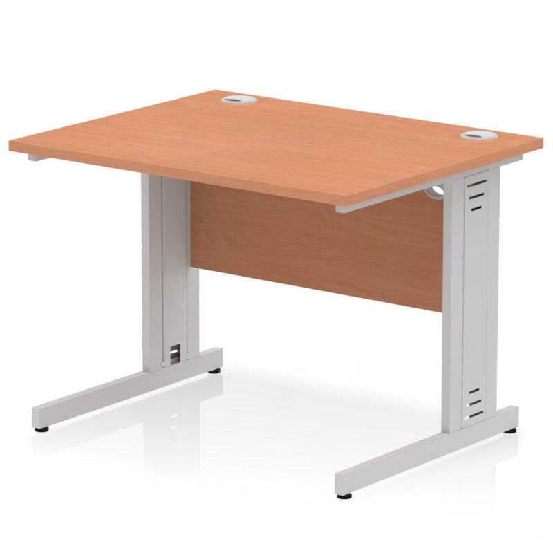 Surge 1000mm Straight Desk Cable Managed Leg