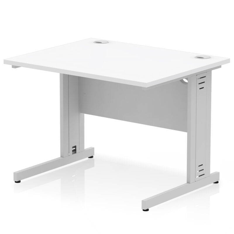Surge 1000mm Straight Desk Cable Managed Leg - Image 81