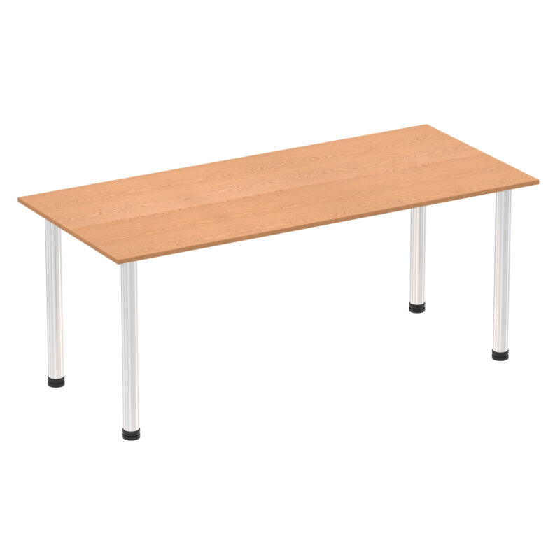 Surge 1800mm Straight Table With Post Leg - Image 18