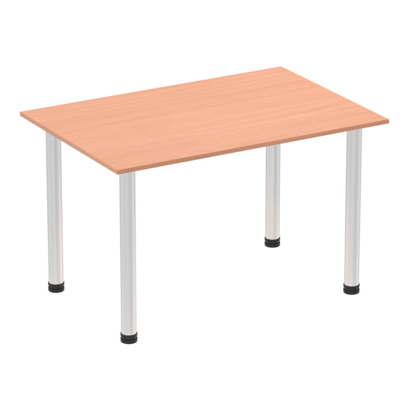 Surge 1200mm Straight Table With Post Leg - Image 2