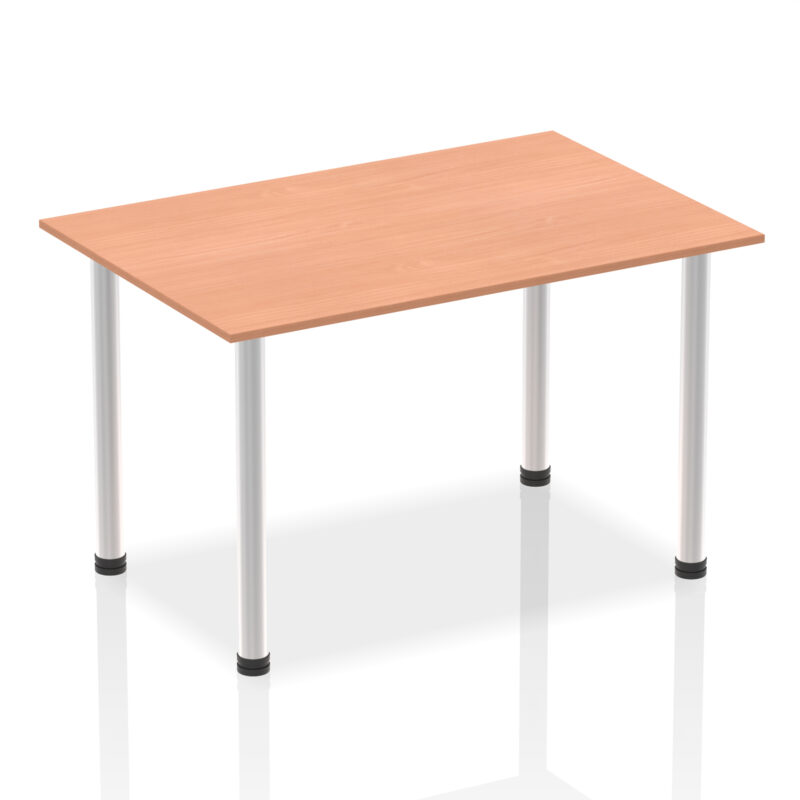 Surge 1400mm Straight Table With Post Leg - Image 2