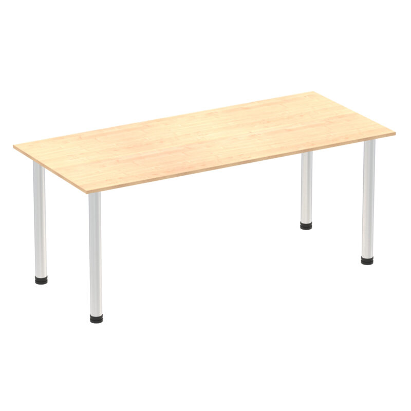 Surge 1800mm Straight Table With Post Leg - Image 12