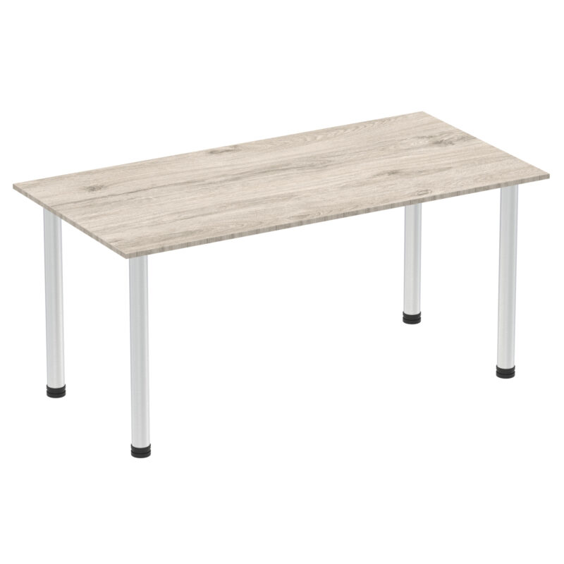 Surge 1600mm Straight Table With Post Leg - Image 7