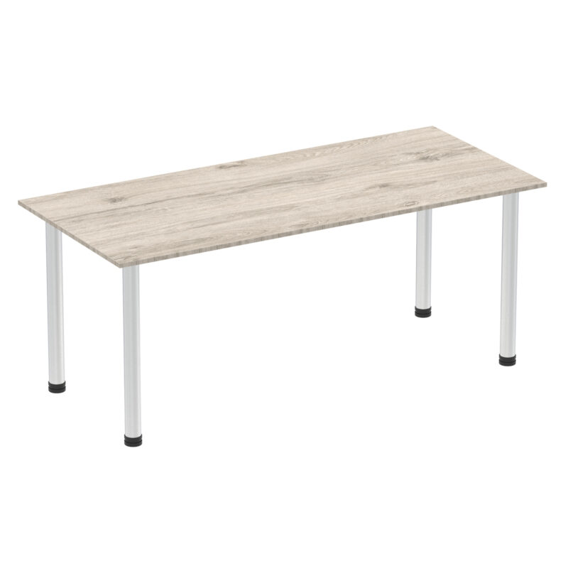Surge 1800mm Straight Table With Post Leg - Image 7